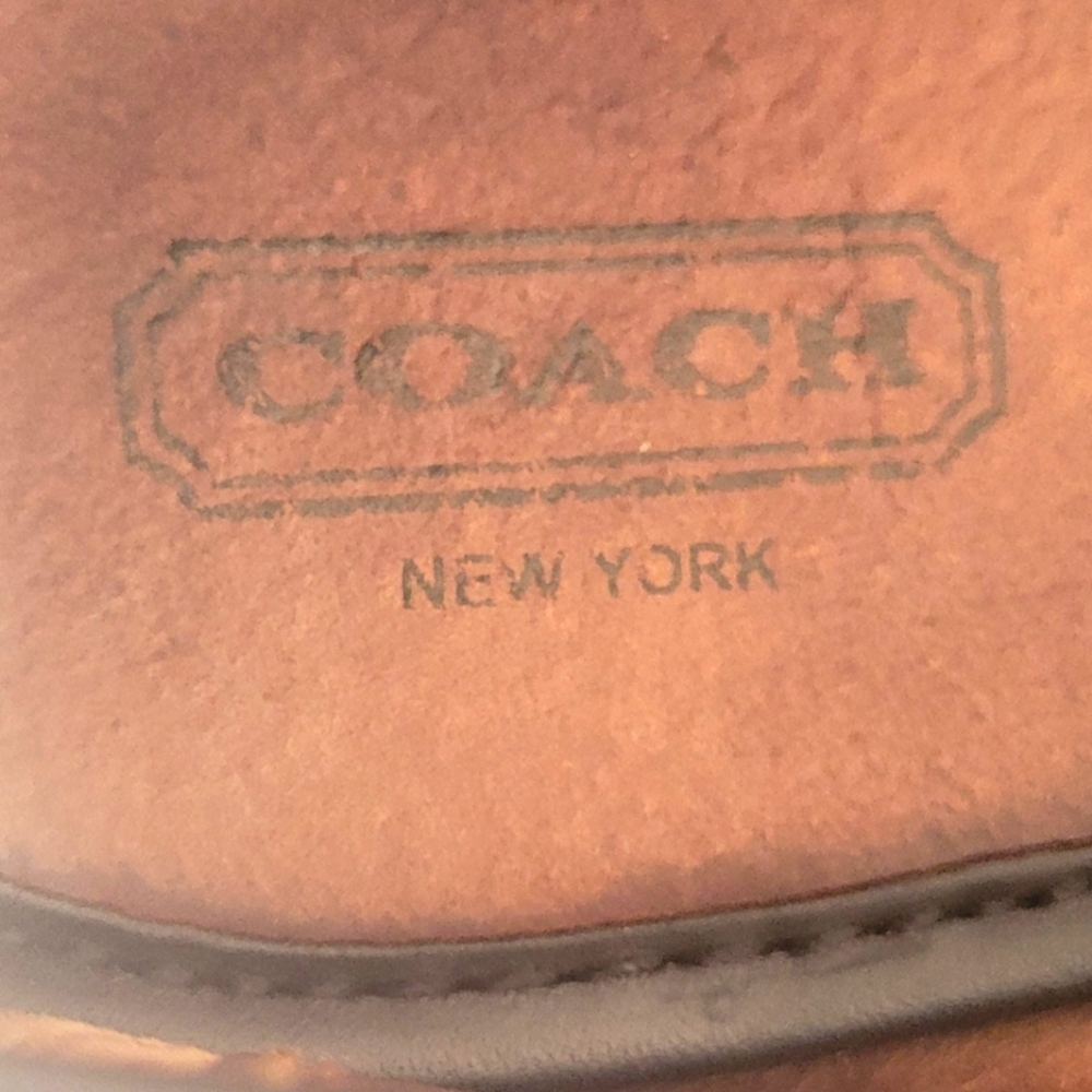 Coach NY Black Leather ,Bow Loafers Slip On Shoes Women's 9.5 - Picture 14 of 14
